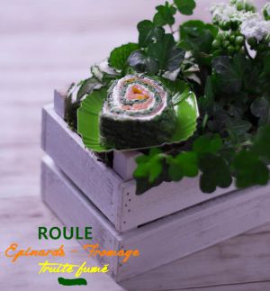 Recette Roulé épinards-fromage frais-Truite fumée