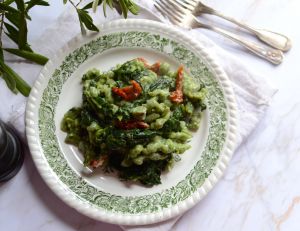 Recette Spatzle aux épinards #végétarien