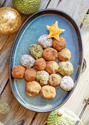 Recette Sapin de Noël en truffes au chocolat
