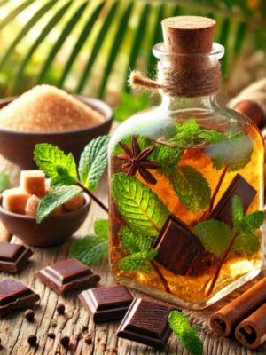 Recette Rhum arrangé menthe poivrée et chocolat noir en 5 étapes simples