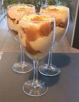 Recette Verrine façon tiramisu à la crème de marron et aux spéculoos