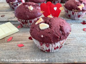 Recette Muffins rouge velours (red velvet) et au fromage à la crème