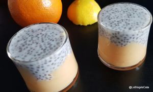 Recette Verrines de curd d'orange sanguine et de pudding de chia