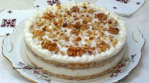 Recette Entremets aux noix citron et fromage blanc