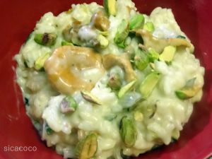 Recette Risotto aux girolles / brocolis et pistaches