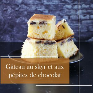 Recette Gâteau au skyr et aux pépites de chocolat