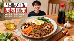 Recette Japchae : recette de Vermicelles Sautés Coréens
