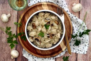 Recette Risotto aux champignons et poulet