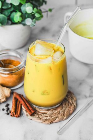 Recette Golden Milk - Lait d'Or au Curcuma Glacé