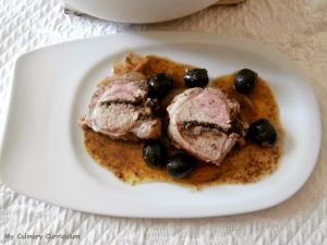 Recette Filet mignon de porc farci à la tapenade noire (Pork filet mignon stuffed with black olive tapenade)