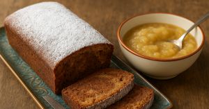 Recette Cake cacao/compote de poires