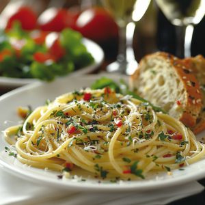 Recette Spaghetti à l’ail et au persil : Recette facile et rapide