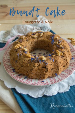 Recette Bundt cake courgette & noix (vegan&sans gluten)