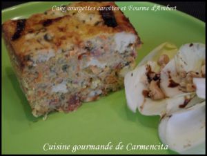 Recette Cake courgette carottes et Fourme d'Ambert