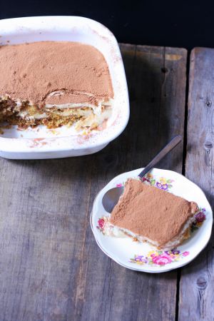 Recette Tiramisu vegan café/chocolat croquant et fondant