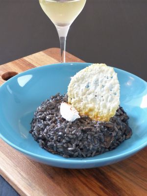 Recette Risotto à l'encre de seiche