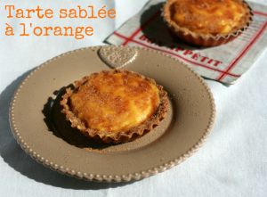 Recette Tarte sablée à l’orange