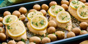 Recette Sheet Pan Chicken Piccata and Potatoes