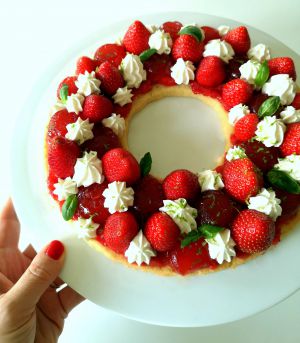 Recette Couronne d’été aux fraises