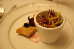 Recette Verrines de coquille St. Jacques et crevettes grises au parfum d’agrumes