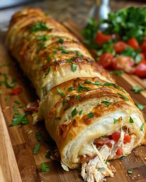 Recette Stromboli Poulet Bacon Facile | Recette Savoureuse