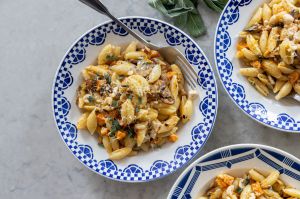 Recette Cavatelli, butternut rôtie, champignons, sauge & noisettes