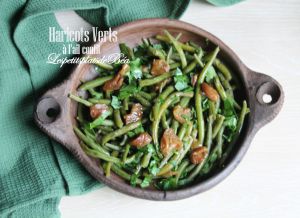 Recette Haricots verts à l'ail confit