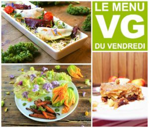 Recette Menu VG du vendredi cru et fleuri