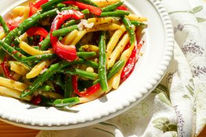 Recette Salade de haricots, vinaigrette au miel et à la moutarde à l’ancienne