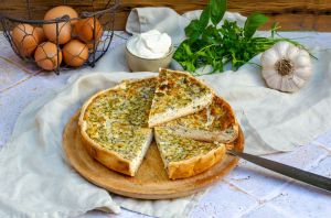 Recette Quiche fromage frais ail et fines herbes