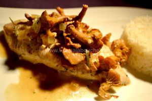 Recette Blanc de Poulet à Basse Température Et Chanterelles Au Vin Blanc