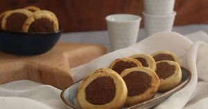 Recette Biscuits sablés bicolores cacao-cannelle