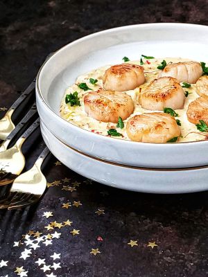 Recette Noix de saint jacques à la crème safranée