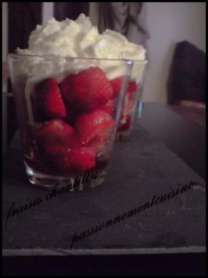 Recette Fraise à la chantilly