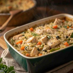 Recette Chicken Wild Rice Casserole – Creamy Comfort Food