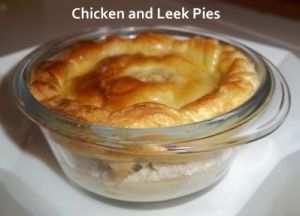 Recette Tour en Cuisine #20 - Chicken and Leek Pies (Tourtes Poulet & Poireaux)
