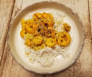 Recette Crevettes au curry express