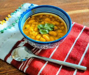 Recette Loubia - Haricots blancs mijotés à la tomate