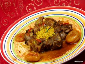 Recette Tajine d'agneau abricots et miel Crétet