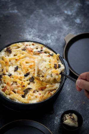 Recette Mac and cheese au brebis et à la truffe