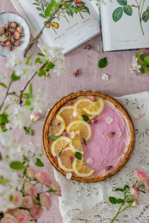 Recette Cheesecake végane rose & citron