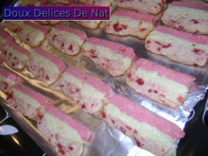 Recette Sablés à la cerise confite :