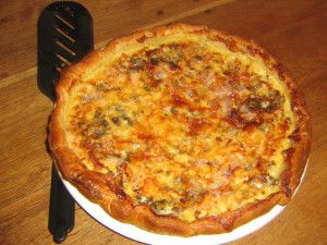 Recette Quiche aux poireaux et au roquefort