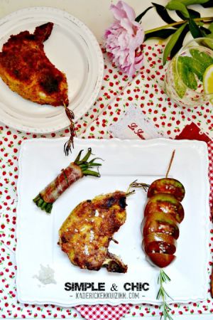 Recette Plancha porc – Côtes panées au fromage et romarin