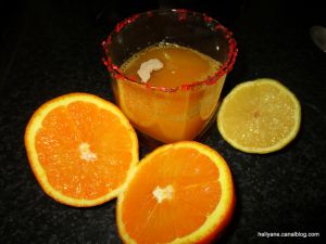 Recette VIDÉO jus de fruits "orange/citron" au presse agrumes
