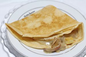 Recette Crêpes à la bières fourrées à la béchamel aux bolets et tofu (vegan)