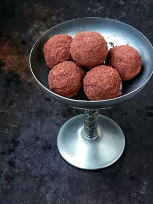 Recette Truffes au chocolat au lait at au pain d'épices