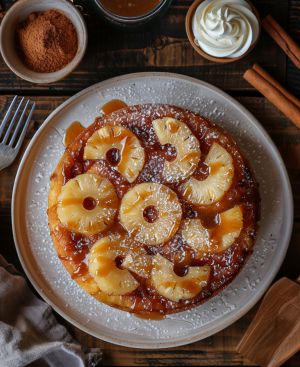 Recette Délicieuse : Gâteau Ananas au Caramel Maison