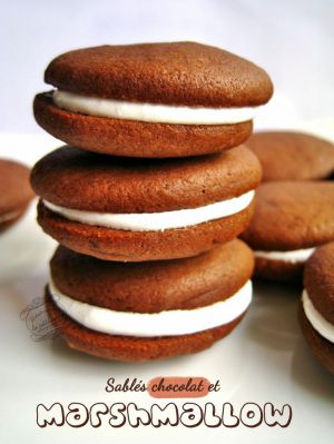 Recette Sablés chocolat et marshmallow