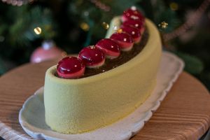 Recette Bûche pistache et framboise